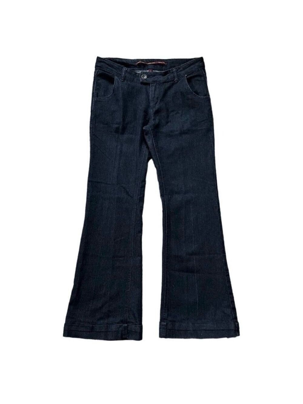 Highway Jeans Low Rise Dark Denim Flare Trouser Jeans Juniors Size 11